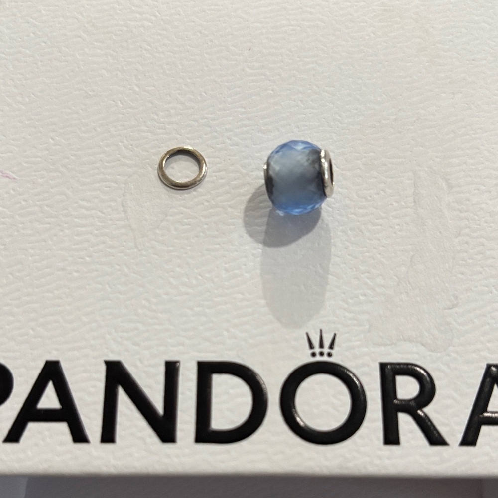 Pandora Blue Charm Bead- broken